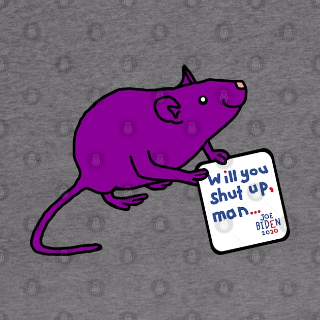 Small Rat with Joe Biden First Debate Quote by ellenhenryart